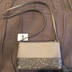 Kate Spade Gray Crossover Bag